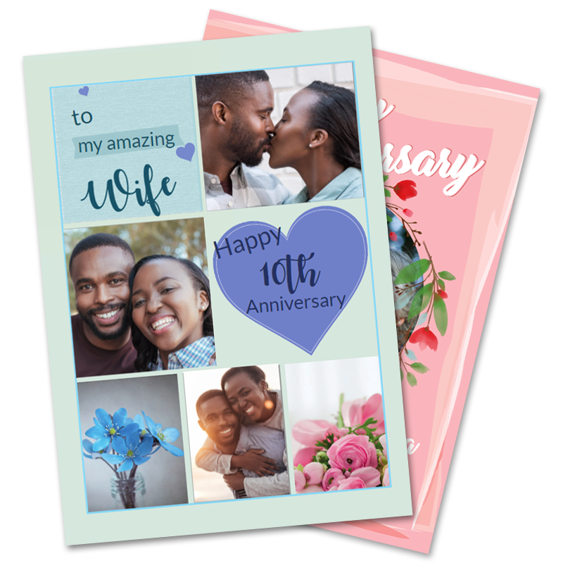 Personalised Anniversary Cards