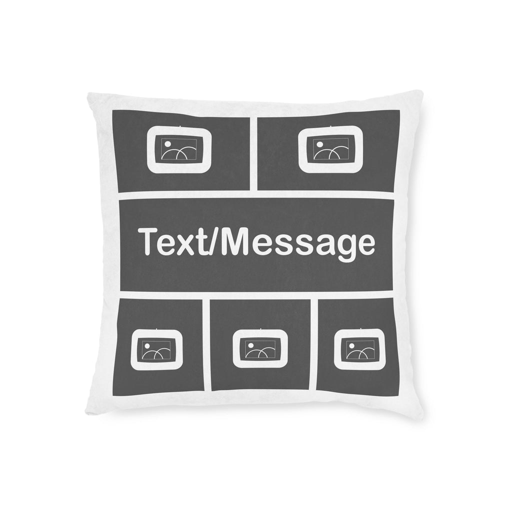 5 Photo Couple Cushion with Text