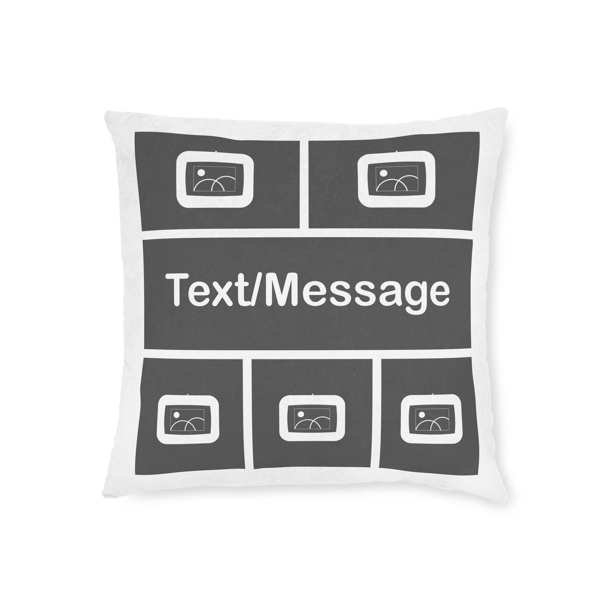 5 Photo Travel Cushion with Text