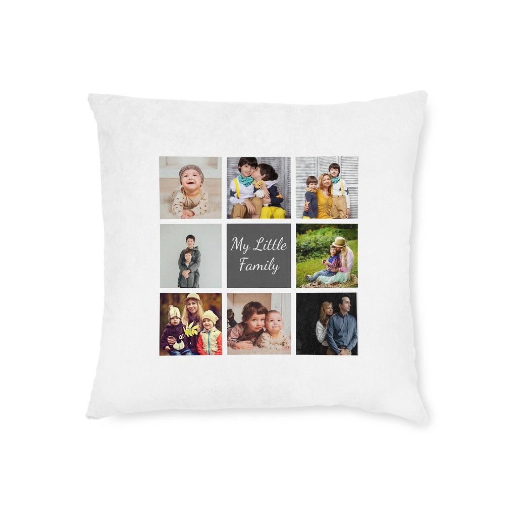 8 Photo Collage Cushion with Text
