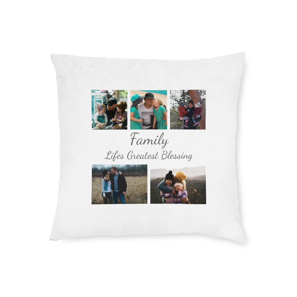 5 Photo Collage Cushion with Text