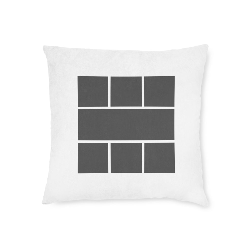 Photo Collage Cushion with Text – 6 Photos